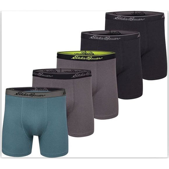 Eddie Bauer Other - Eddie Bauer Classic Cotton Boxer Brief 5-Pack Mens Small NEW